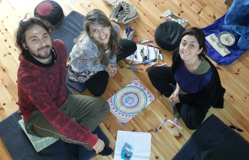 mandala en el centro budista de valencia