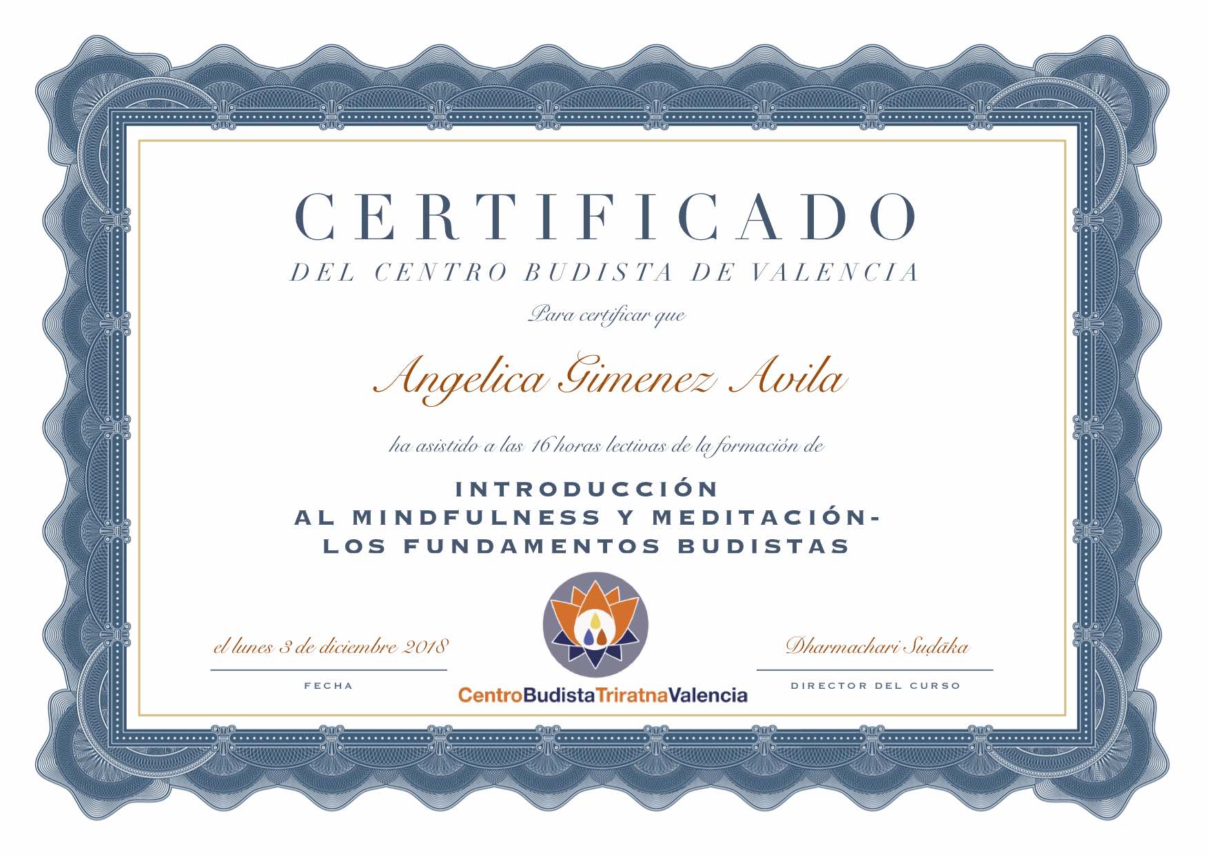 Certificado de Asistencia