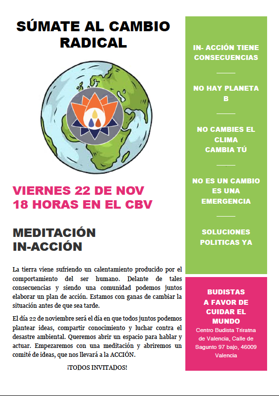 Meditación IN-ACTION, Súmate al cambio radical