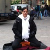 meditando en la calle