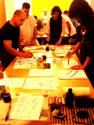 gente pintando